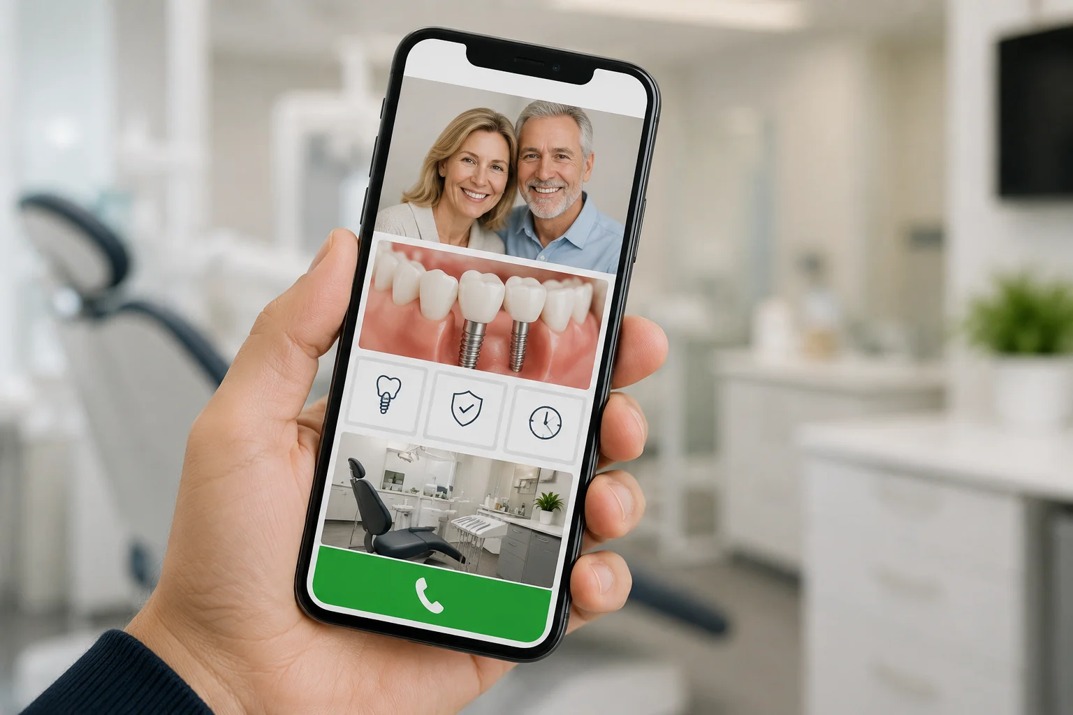 Urgency-driven mobile website with sticky click-to-call button